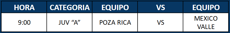 Detalles de encuentro